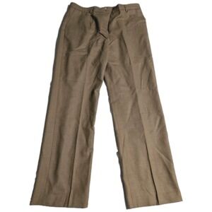 Pendleton 100% Virgin Wool Dress Pants Womens 16 Camel Tan Straight Leg Lined